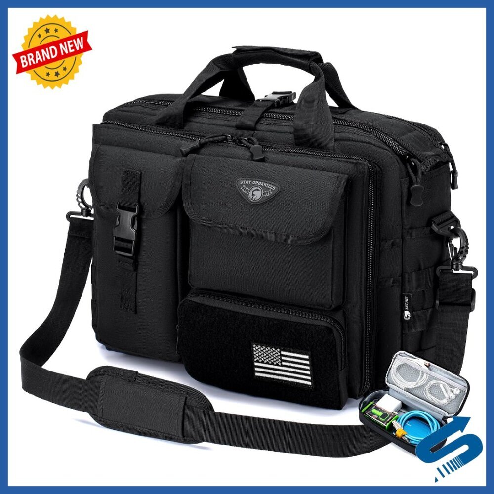 Tactical Messenger Bag Large Capacity Laptop Briefcase Shoulder Bag Military